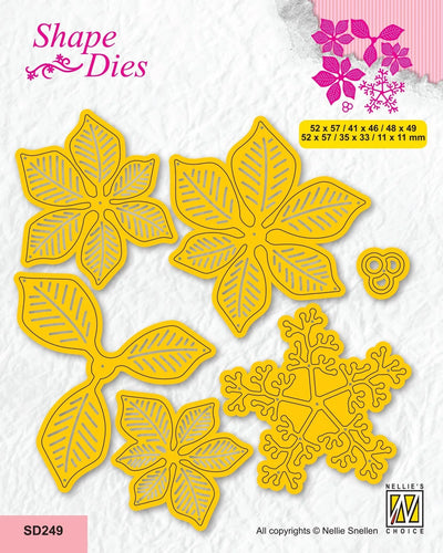 Nellie's Choice Matrice de découpe - Noël - Poinsettia avec étamines