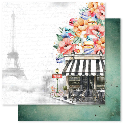 Papier Coffee In Paris E 12x12 (Paquet en vrac de 12) 32319