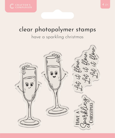 Tampon photopolymère Crafter’s Companion - Joyeux Noël pétillant