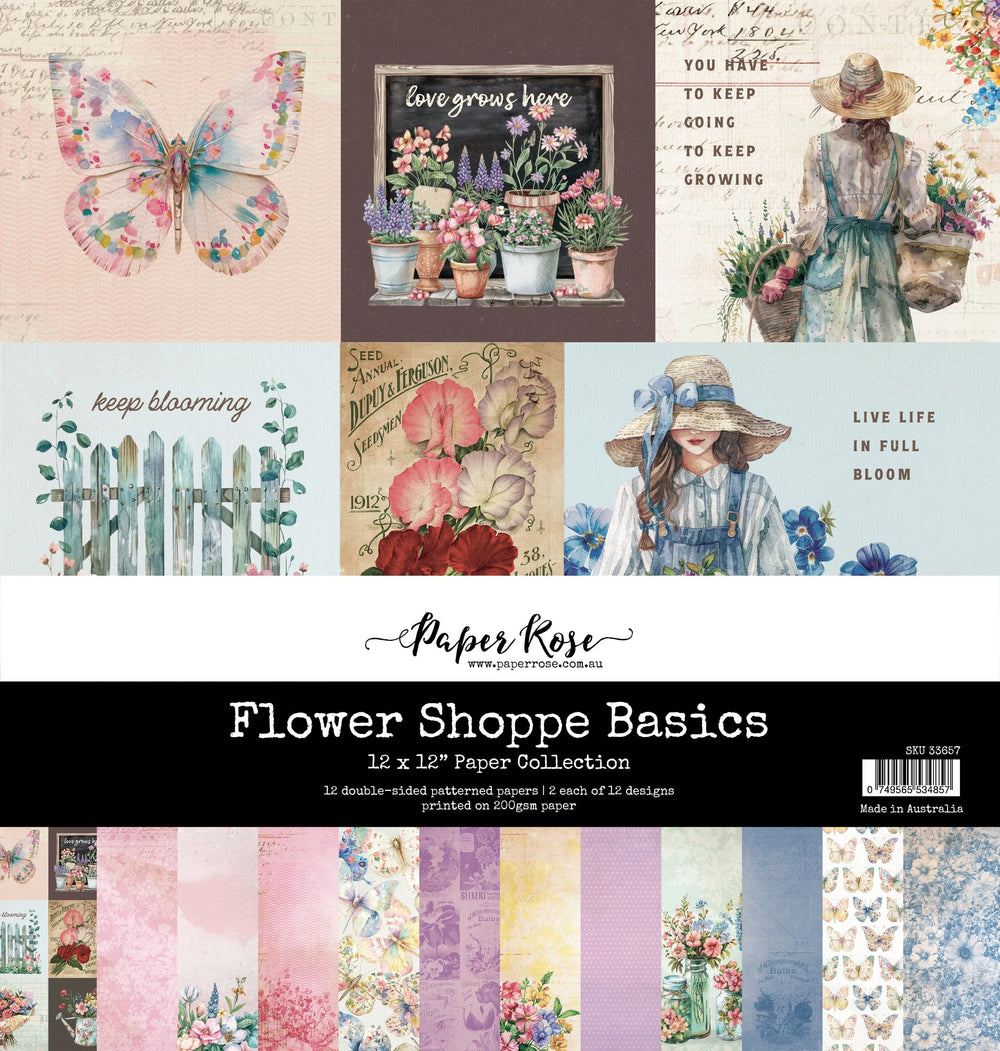 Flower Shoppe Basics 12x12 Paper Collection 33657 — Ecstasy Crafts