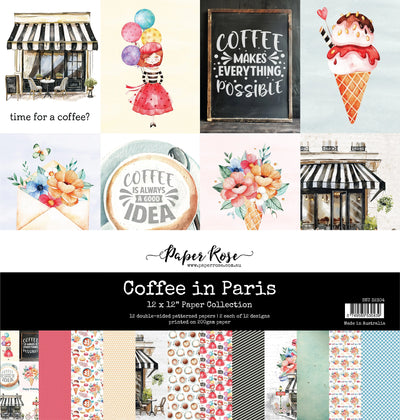 Collection de papier Coffee In Paris 12x12 32304