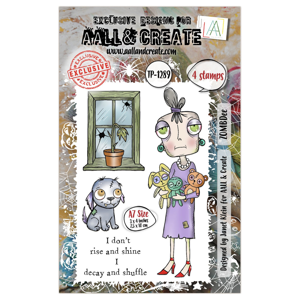 AALL and Create - A7 Stamp Set - ZOMBDee — Ecstasy Crafts