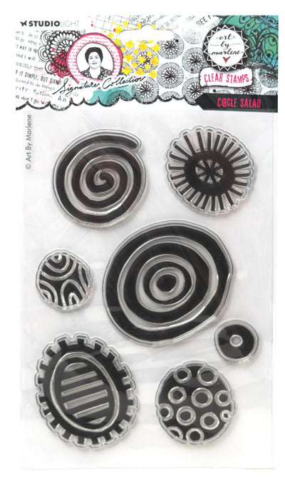 ABM Tampon Transparent Cercle Salade Collection Signature 7 PÇ