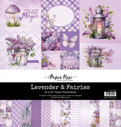 Collection de Papier Lavande & Fées 12x12 33477