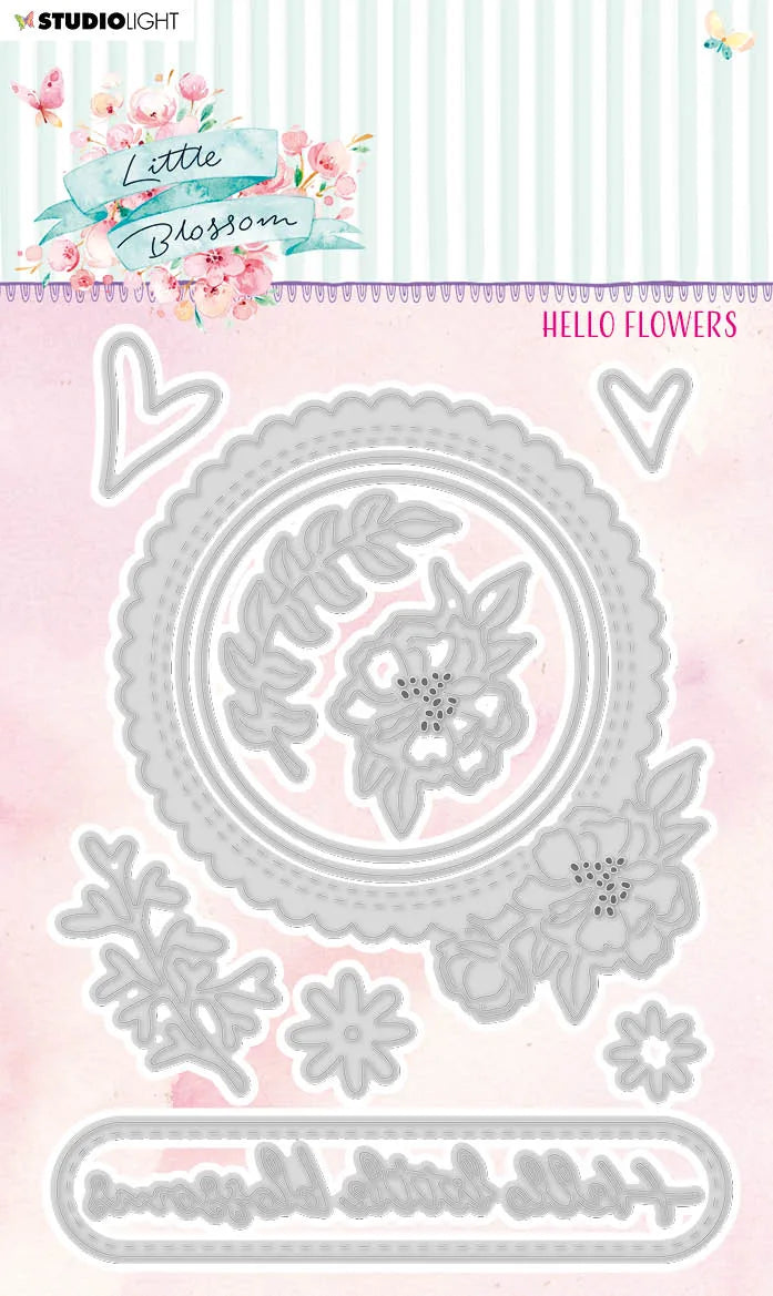 SL Matrices de découpe Bonjour Fleurs Petite Fleur 102x142x1mm 1 pièce no.196