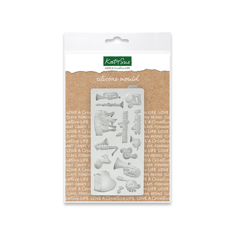 Miniature Music Set Silicone Mould