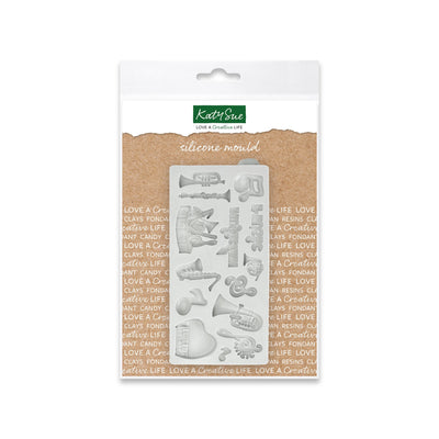 Miniature Music Set Silicone Mould