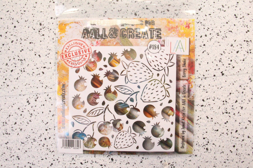 AALL and Create Stencil - 184 - Berry Shake — Ecstasy Crafts