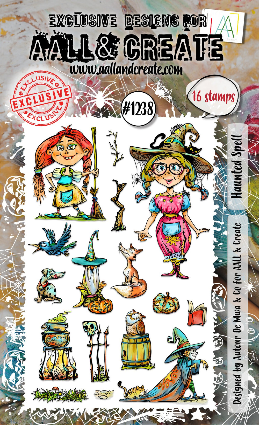 AALL and Create - A6 Stamp Set - Haunted Spell — Ecstasy Crafts