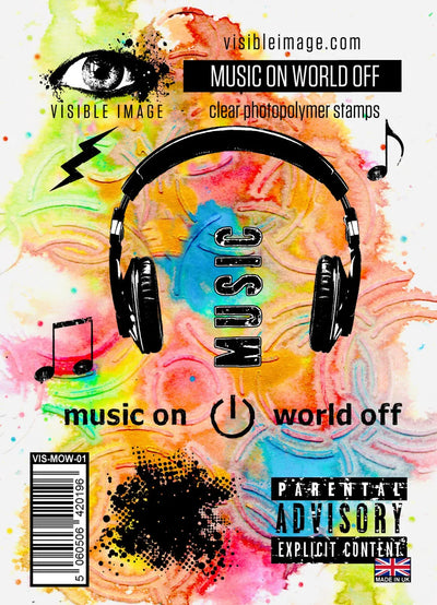 Visible Image Music On World Off - Ensemble de tampons A6