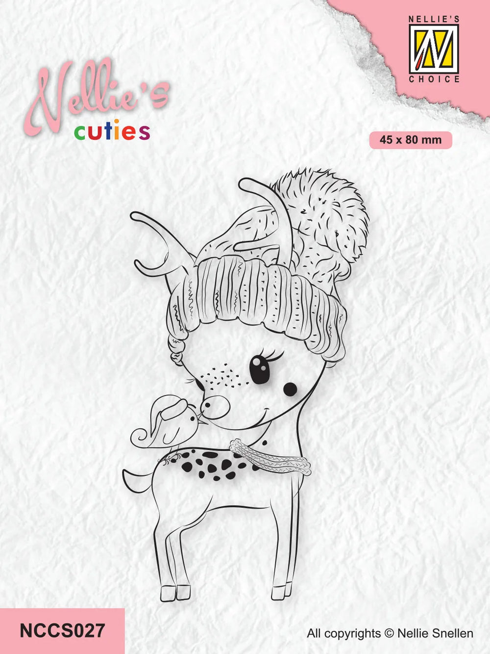 Nellie's Choice Tampon Clair Nellie's Christmas Cuties - Salut, Joyeux Noël