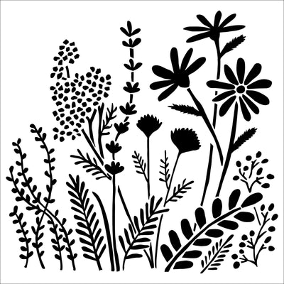 The Crafters Workshop Pochoir 6x6 Été des Prairies