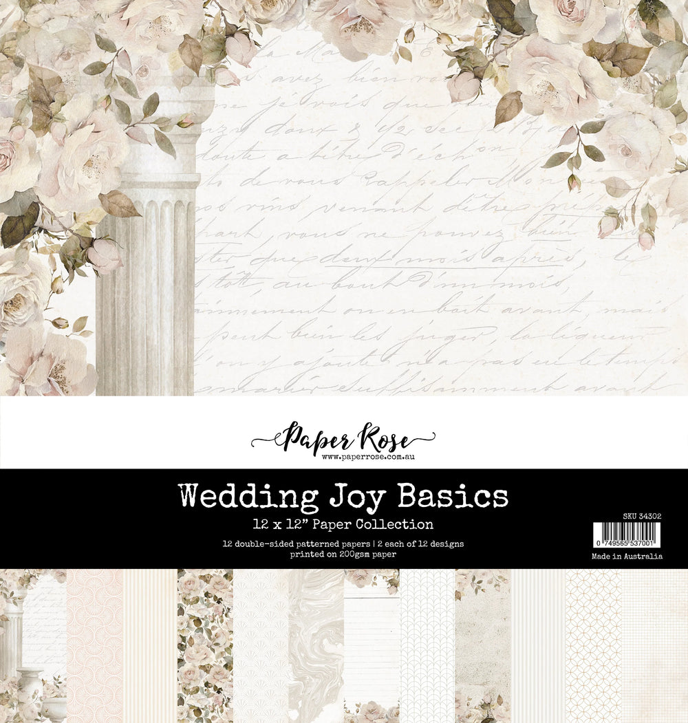 Collection de papier Joie de mariage Basics 12x12 34302