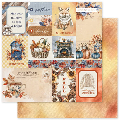Golden Days Papier 12x12 (Paquet en vrac de 12) 35284
