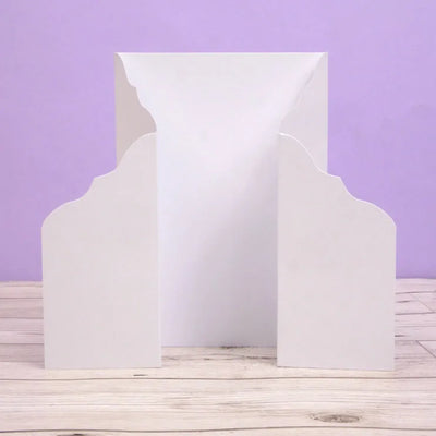 Cartes de luxe prédécoupées et enveloppes - Pliage papillon fantaisie