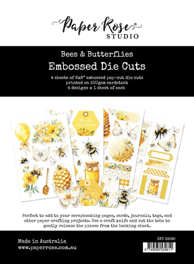Découpes en relief Abeilles et papillons 33585