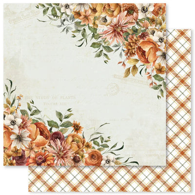 Collection Florale Automnale B Papier 12x12 (Paquet en vrac de 12) 32967