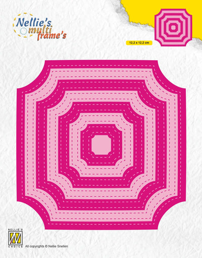 Bloc de matrices Multiframe Die Stitched Carrés sans coins