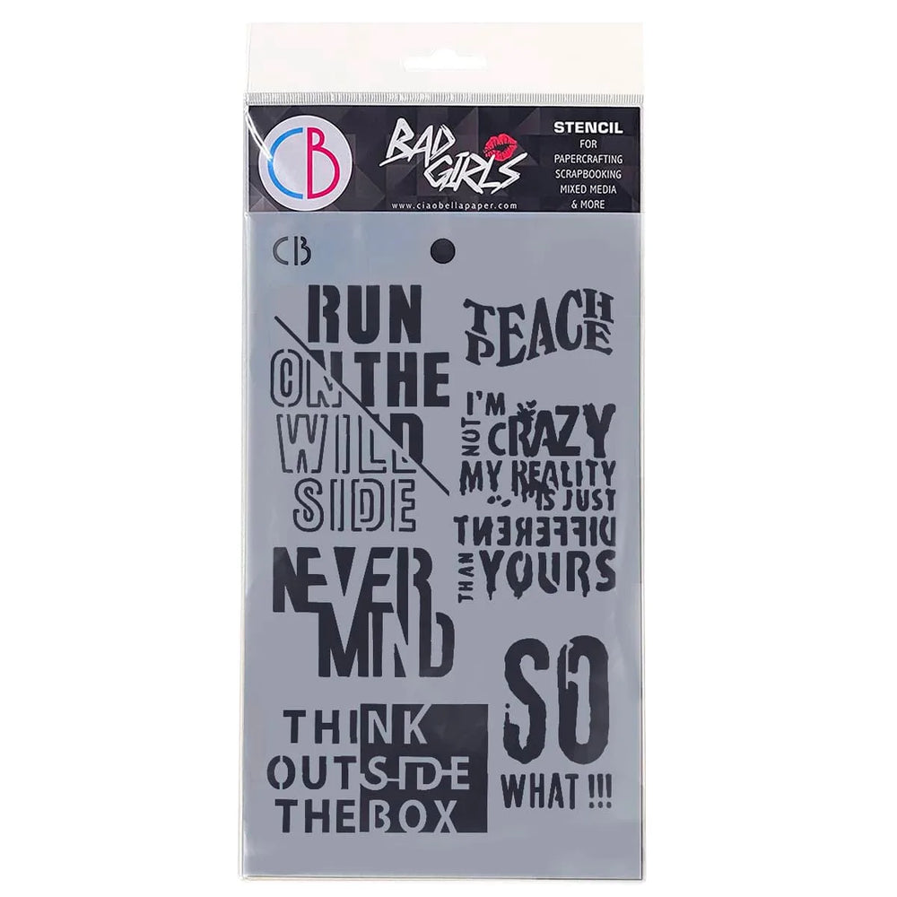 Pochoir Texturé 5"x8" Pensez en dehors de la boîte