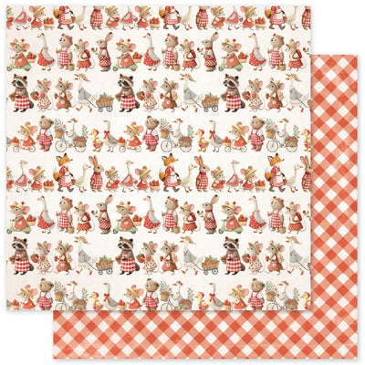 Papier Strawberry Friends Basics A 12 x 12 (Paquet en vrac de 12) 34887
