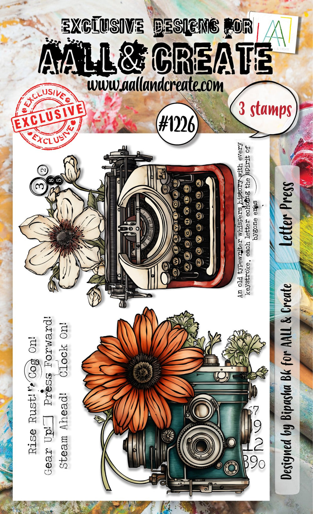 AALL and Create - A6 Stamp Set - Letter Press — Ecstasy Crafts