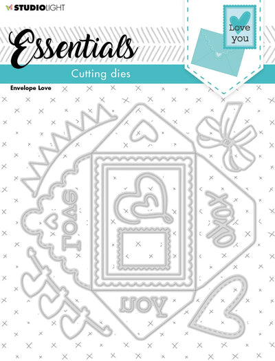 SL Matrices de découpe Enveloppe Essentiels d'amour 140x140x1mm 14 PIÈCES no 239