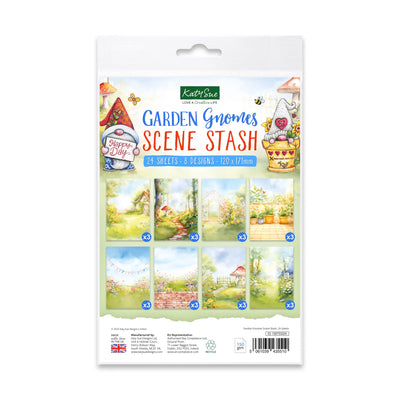 Garden Gnomes Scene Stash 24 sheets