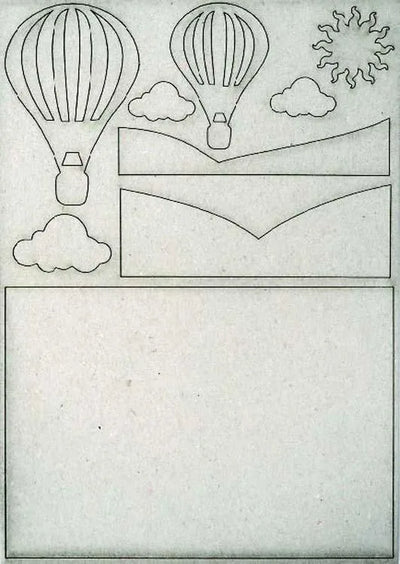 Creative Expressions Pop-ems Scene Hot Air Balloon