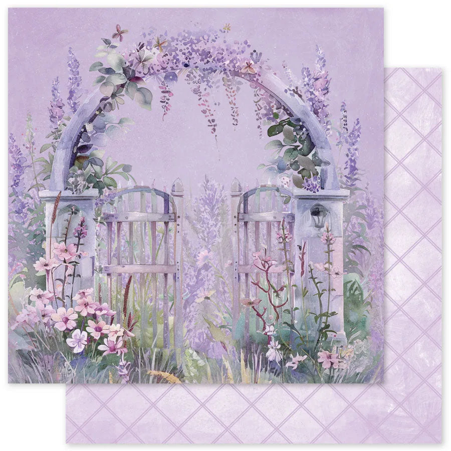 Papier Lavande & Fées C 12x12 (Paquet en vrac de 12) 33486