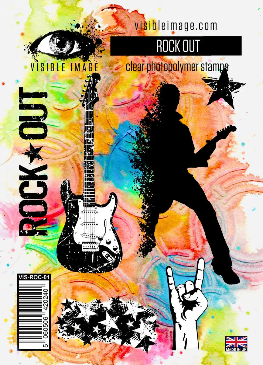 Ensemble de tampons A6 Visible Image Rock Out