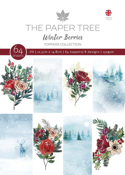 The Paper Tree Winter Berries Bloc de papier A6
