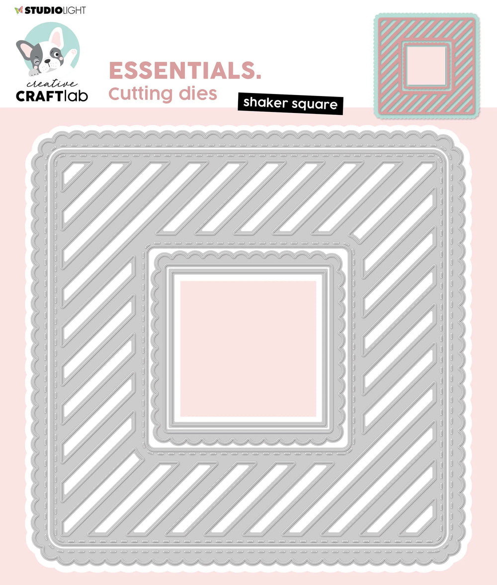 Matrice de découpe CCL, carré shaker, essentiels, 148x148x1mm, 4 pièces, n° 175