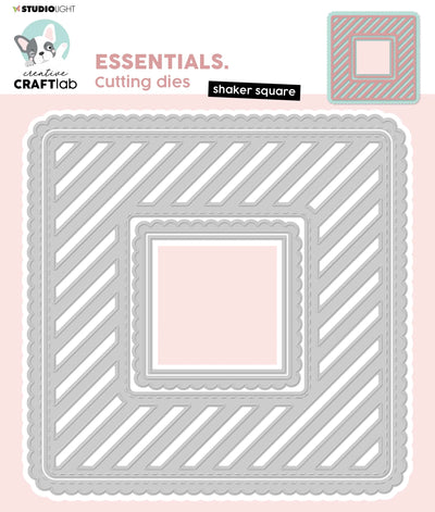 Matrice de découpe CCL, carré shaker, essentiels, 148x148x1mm, 4 pièces, n° 175
