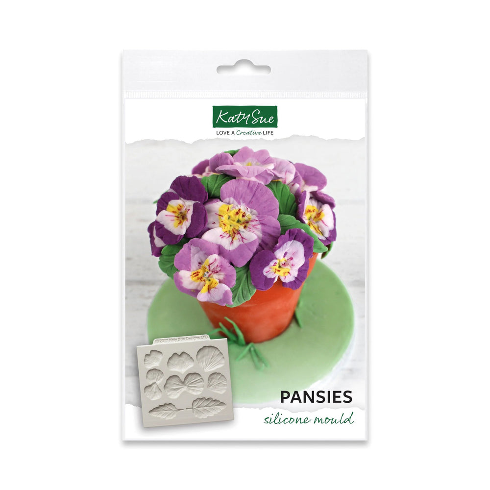 Pansies Silicone Mould — Ecstasy Crafts