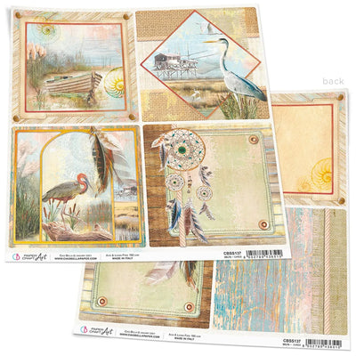 Ciao Bella Delta Cards Feuille de Papier 12"x12" 1 Feuille
