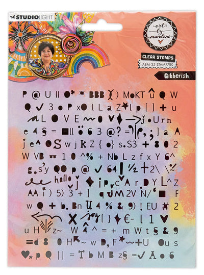 Tampon Transparent ABM Gibberish Art Par Marlene 1 Pce