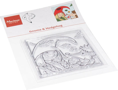Tampon transparent Marianne Design - Gnome et hérisson de Hetty