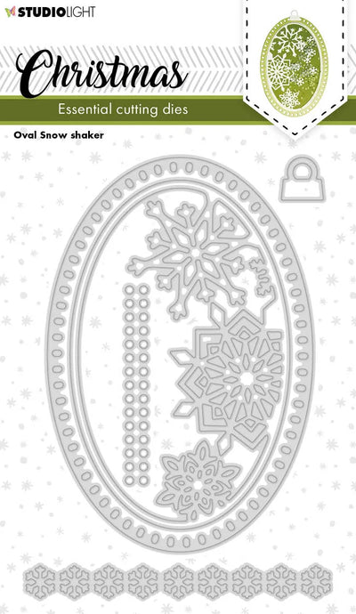 SL Cutting Dies Christmas Oval Shaker Essentials 96x138x1mm 6 PC nr.253
