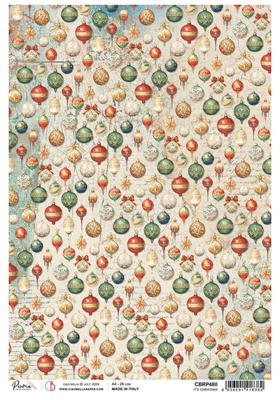 Rice Paper A4 It’s Christmas - 5 Sheets
