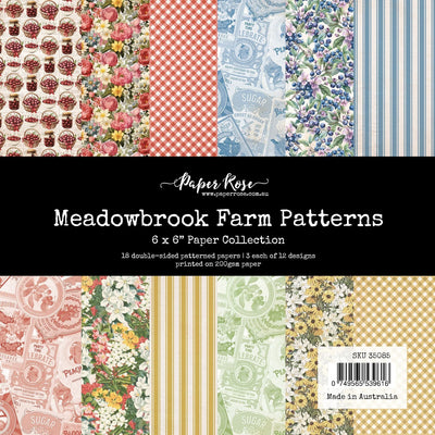 Motifs de la Ferme Meadowbrook Collection de Papier 6x6 35085