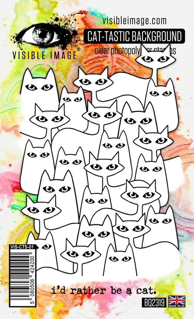 Ensemble de tampons A6 Visible Image Arrière-plan "Miaou-gnifique"