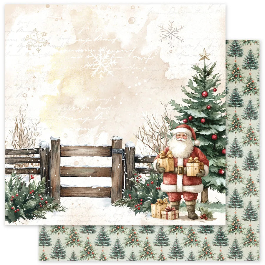 Ferme d'arbres de Noël Papier 12x12 (Paquet en vrac de 12) 35271