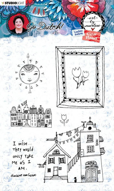 Tampon transparent A6, Art By Marlene Collection Go Dutch nº 56