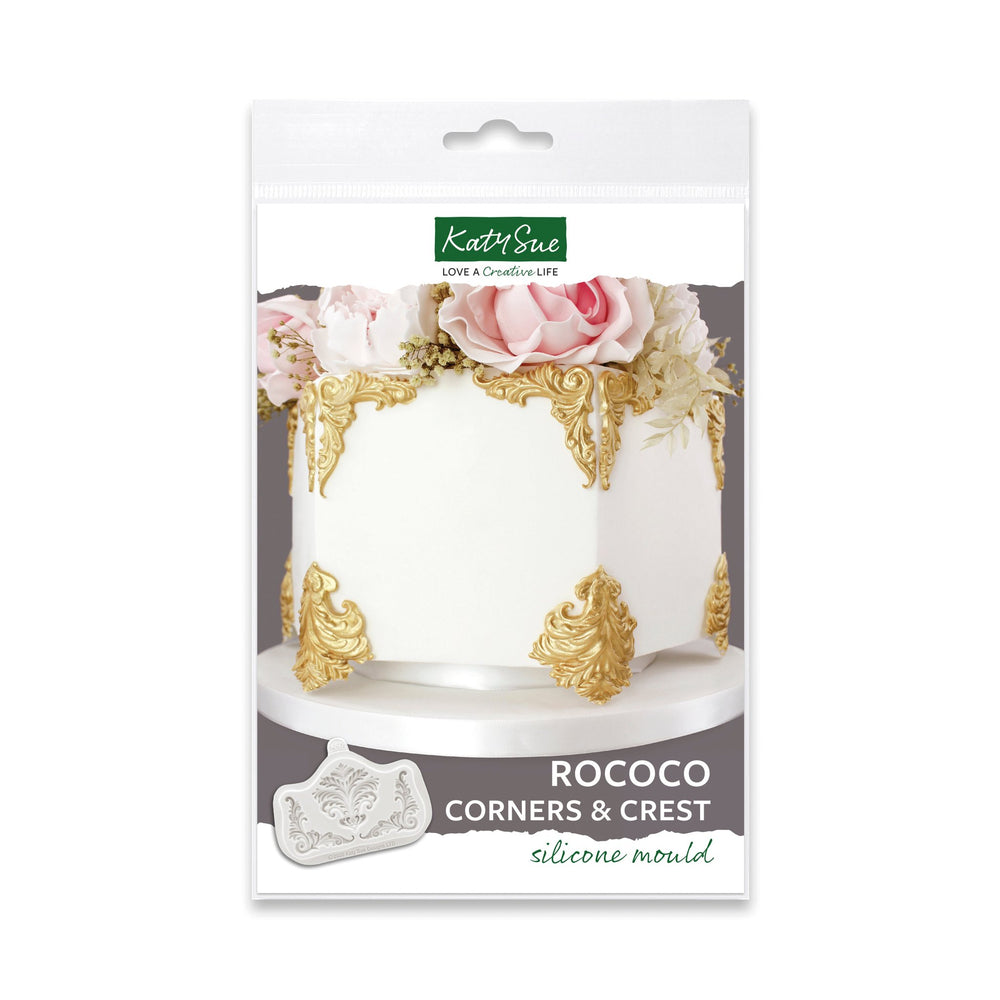 Rococo Corners & Crest Silicone Mould — Ecstasy Crafts