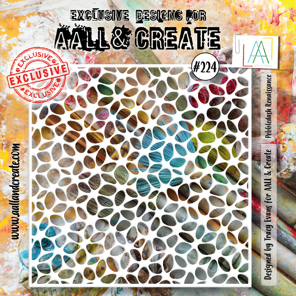 AALL and Create - 6"x6" Stencil - Pebbledash Renaissance — Ecstasy Crafts