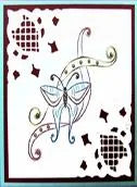 Patron de broderie KC - Ruban papillon