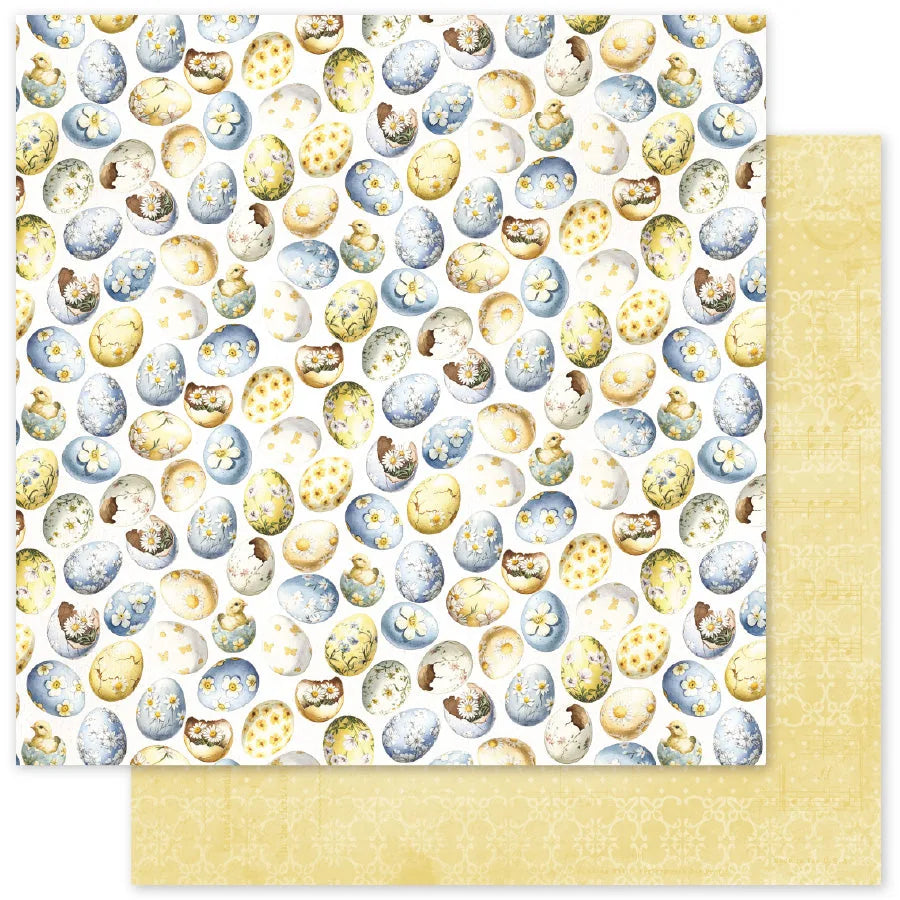 Papier Rustique Pâques C 12 x 12 (Paquet en Gros de 12) 34173
