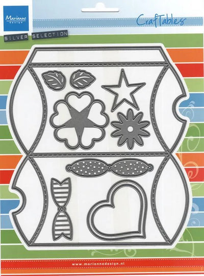 Marianne Design : Dies Craftables - Ensemble de matrices Boîte coussin