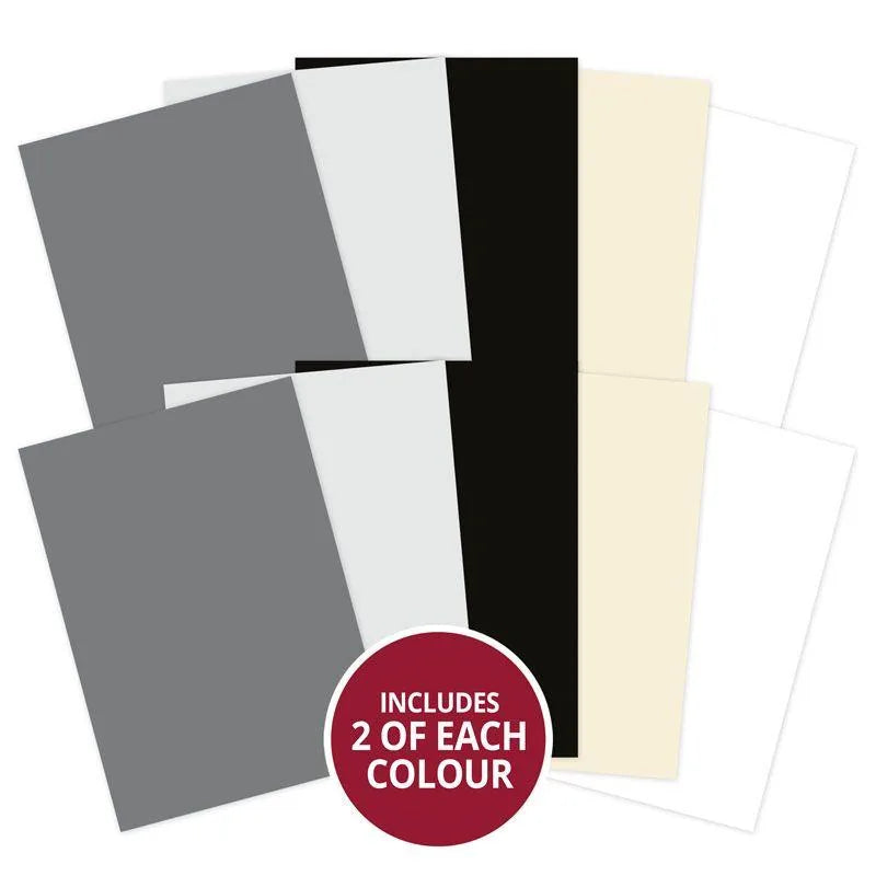 Adorable Scorable Papier Cartonné A4 x 10 feuilles - Nuances Monochrome