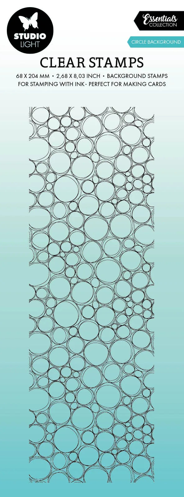SL Clear Stamp Circle Background Essentials 68x204x3mm 1 PC nr.552